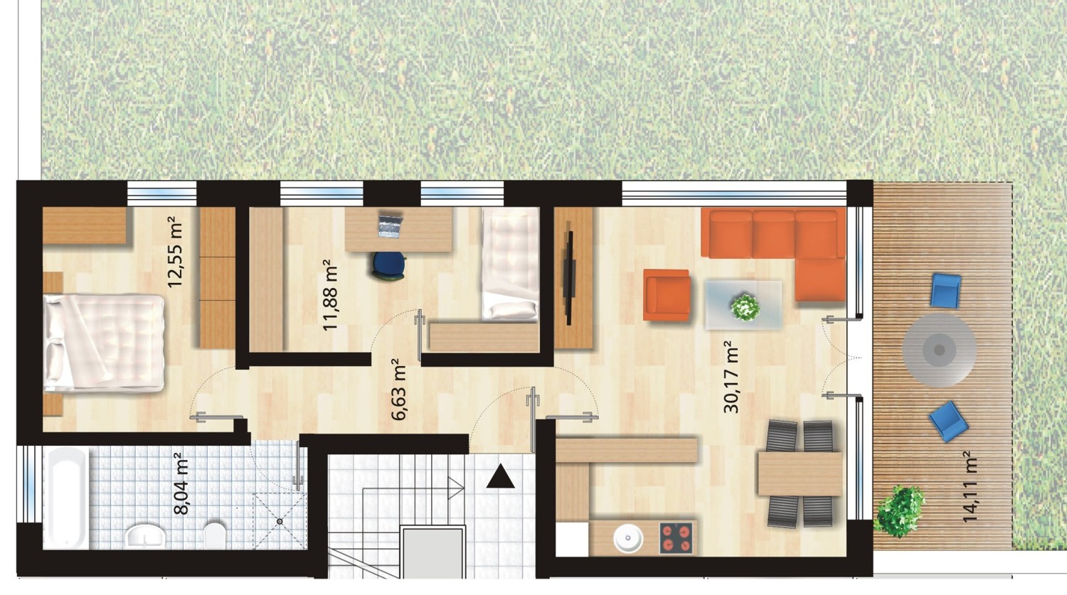 Architekturvisualisierung Grundriss