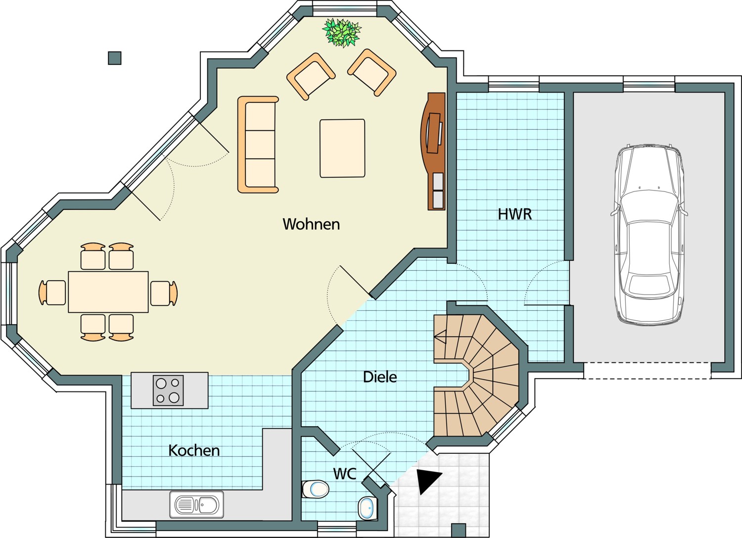 Architekturvisualisierung Grundriss