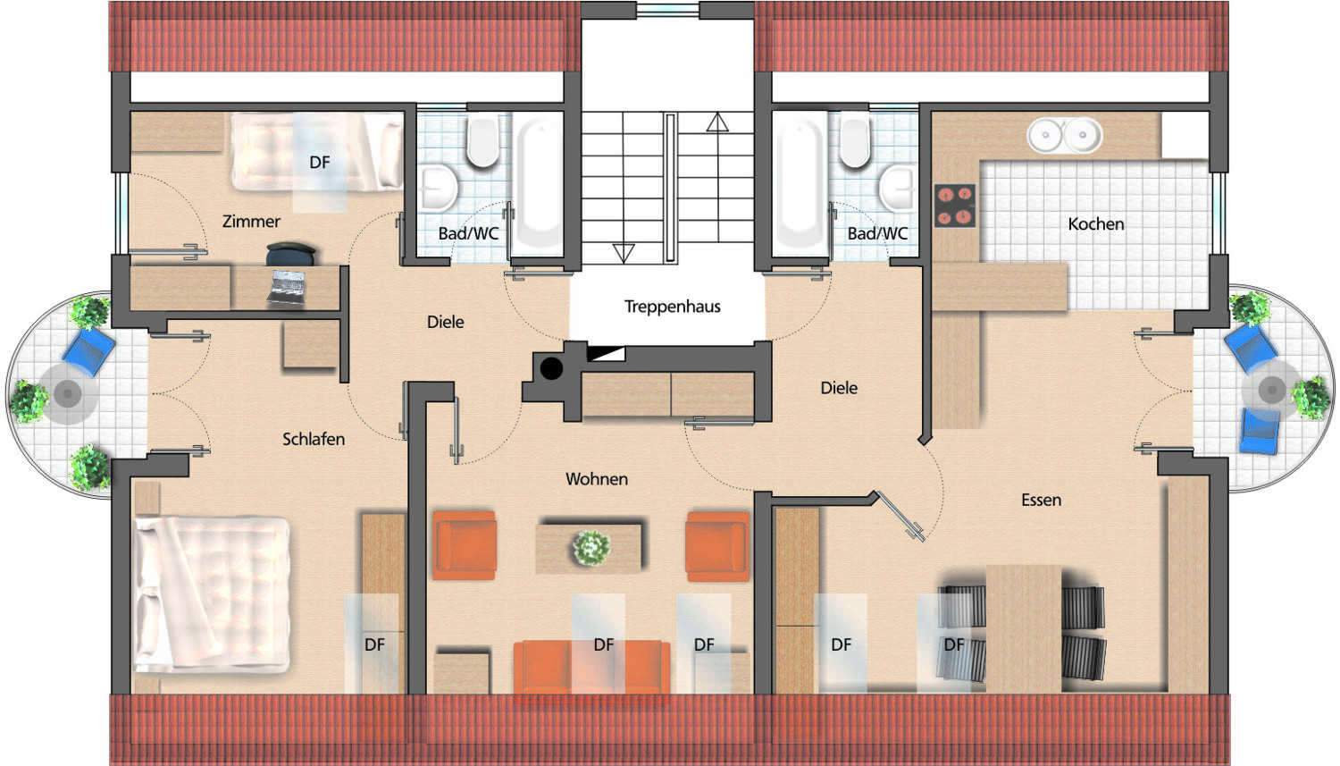 Architekturvisualisierung Grundriss