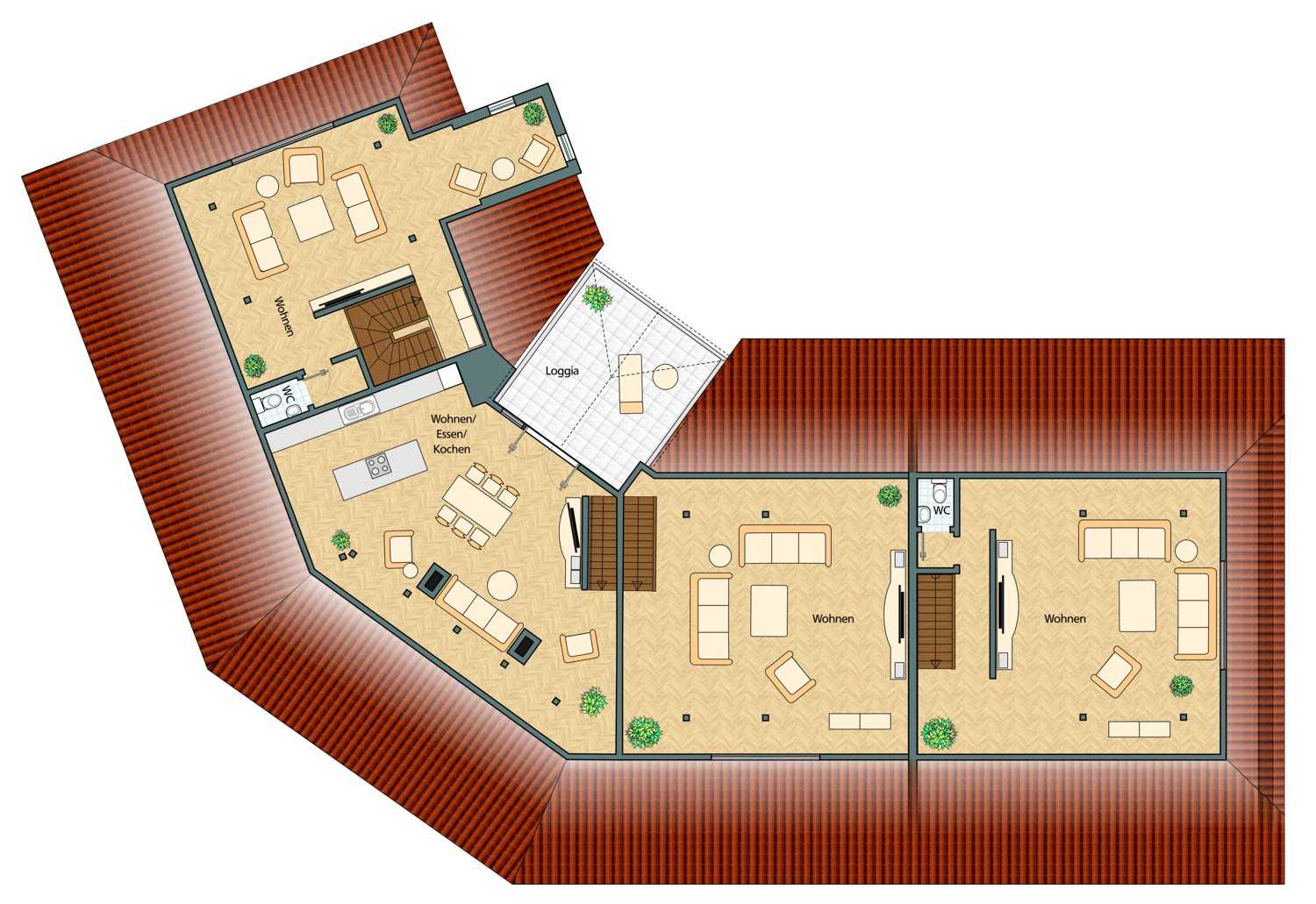 Architekturvisualisierung Grundriss