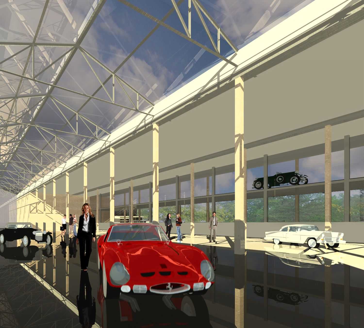 3D Innenraum Architekturvisualisierung Classic Mall für DFZ Architekten (Jahr 2008)