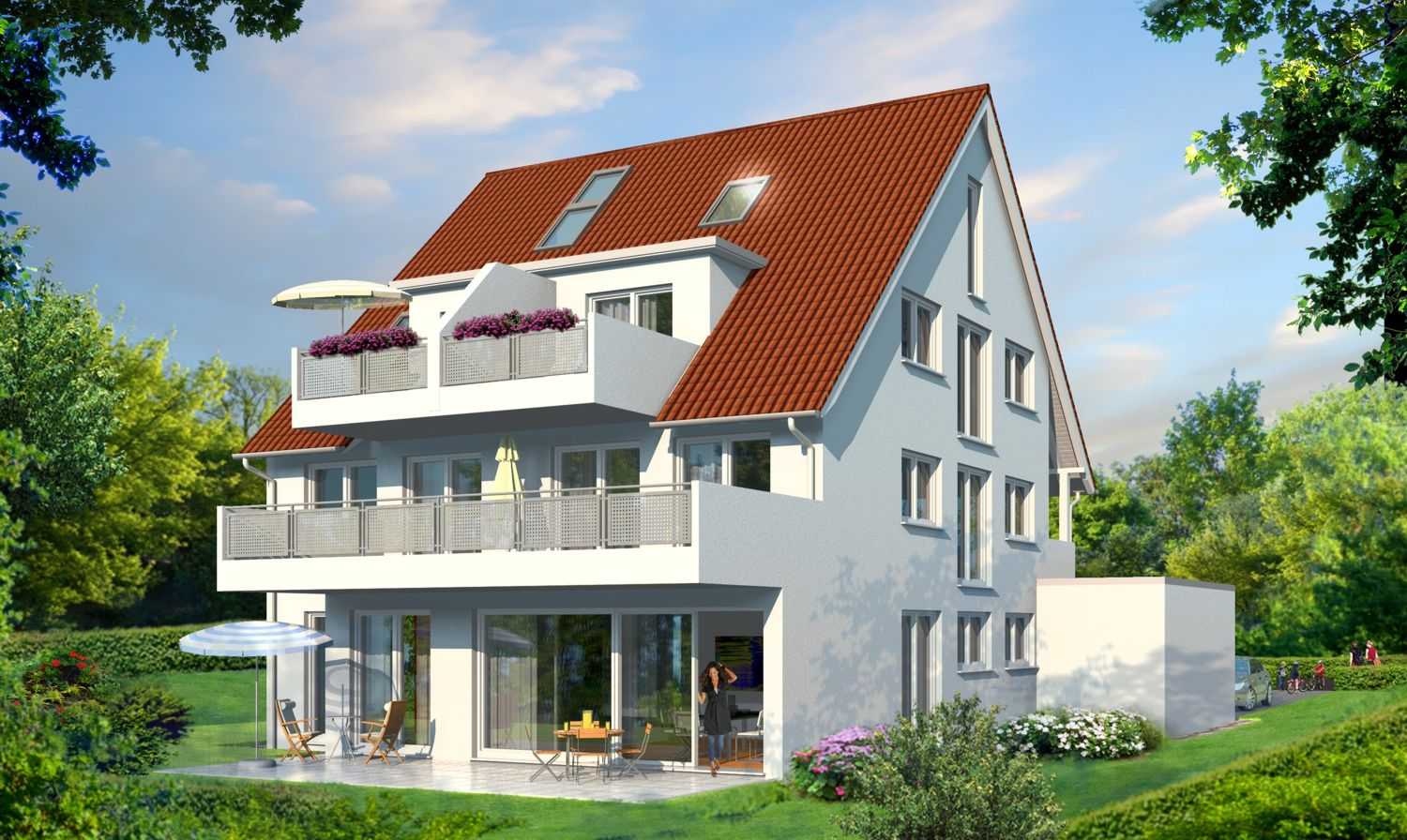 Architekturvisualisierung Mehrfamilienhaus