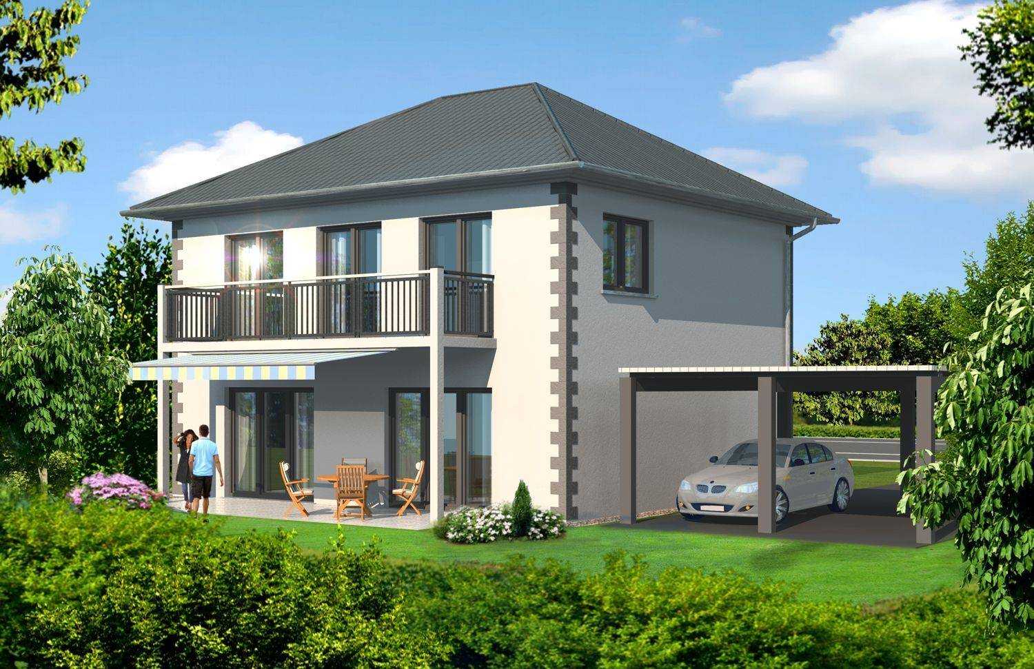 Architektur-Visualisierung in 3D des Projektes `Guntli` Einfamilienhauses in Buchs / Schweiz für Immofocus Real-Estate Sulutions aus Sachseln / Schweiz (Jahr 2009)