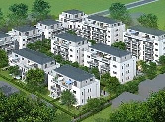 Preis für Architekturvisualisierung Wohnanlage wie abgebildet: ab 748,- €